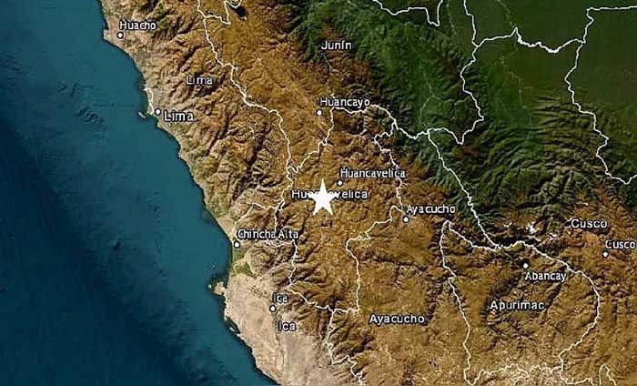 Huancavelica: se registró sismo  de magnitud 4 